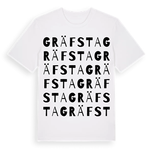 Gräfsta ordlek t-shirt – ekologisk bomull t-shirt från Pinshirt