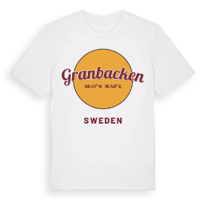 Granbacken cirkel t-shirt – ekologisk bomull t-shirt från Pinshirt