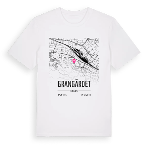 Grangärdet karta t-shirt – ekologisk bomull t-shirt från Pinshirt