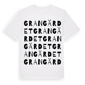Grangärdet ordlek t-shirt – ekologisk bomull t-shirt från Pinshirt