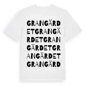 Grangärdet ordlek t-shirt – ekologisk bomull t-shirt från Pinshirt
