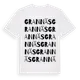 White t-shirt med Grannäs ordlek t-shirt