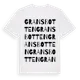 White t-shirt med Gransbotten ordlek t-shirt