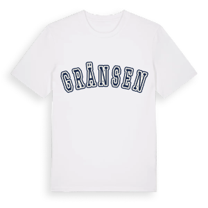 Gränsen college t-shirt – ekologisk bomull t-shirt från Pinshirt