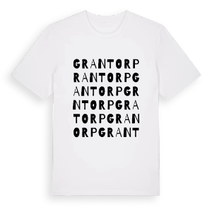 Grantorp ordlek t-shirt – ekologisk bomull t-shirt från Pinshirt