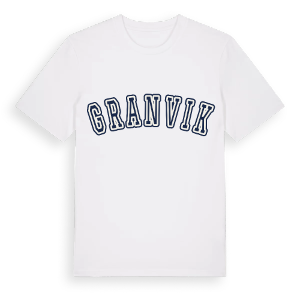 Granvik college t-shirt – ekologisk bomull t-shirt från Pinshirt