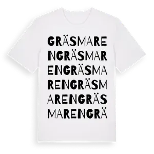 Gräsmaren ordlek t-shirt – ekologisk bomull t-shirt från Pinshirt