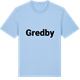 Blue Soul t-shirt med Gredby fetstil t-shirt