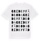 Gredby fädboda ordlek t-shirt