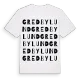 Gredbylund ordlek t-shirt