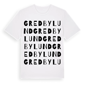 Gredbylund ordlek t-shirt – ekologisk bomull t-shirt från Pinshirt