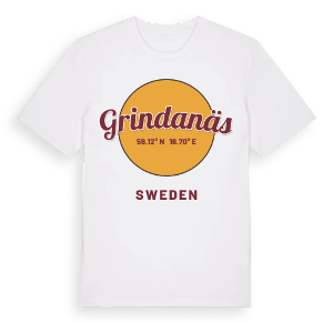 Grindanäs cirkel t-shirt – ekologisk bomull t-shirt från Pinshirt