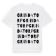 White t-shirt med Grindatorp ordlek t-shirt