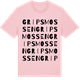 Pink Cotton t-shirt med Gripsmossen ordlek t-shirt
