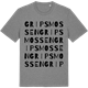 Mid Heather Gray t-shirt med Gripsmossen ordlek t-shirt
