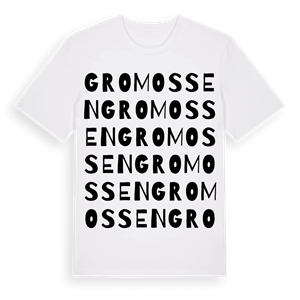 Gromossen ordlek t-shirt – ekologisk bomull t-shirt från Pinshirt