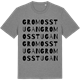 Mid Heather Gray t-shirt med Gromosstugan ordlek t-shirt