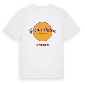 Gröna Dalen cirkel t-shirt – ekologisk bomull t-shirt från Pinshirt