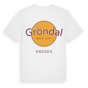 Gröndal cirkel t-shirt – ekologisk bomull t-shirt från Pinshirt