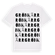 White t-shirt med Grönkärr ordlek t-shirt