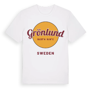 Grönlund cirkel t-shirt – ekologisk bomull t-shirt från Pinshirt
