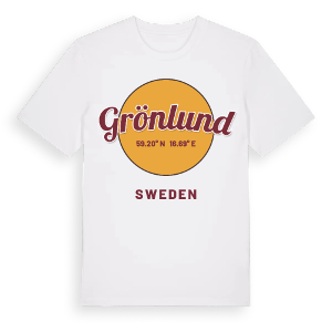 Grönlund cirkel t-shirt – ekologisk bomull t-shirt från Pinshirt