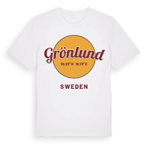 Grönlund cirkel t-shirt – ekologisk bomull t-shirt från Pinshirt