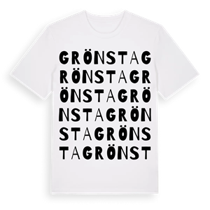 Grönsta ordlek t-shirt – ekologisk bomull t-shirt från Pinshirt