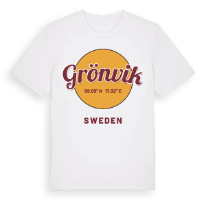 Grönvik cirkel t-shirt – ekologisk bomull t-shirt från Pinshirt