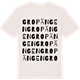 Vintage White t-shirt med Gropängen ordlek t-shirt