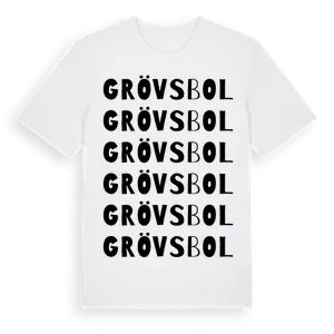 Grövsbol ordlek t-shirt – ekologisk bomull t-shirt från Pinshirt