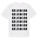 White t-shirt med Grundbro ordlek t-shirt