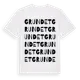 White t-shirt med Grundet ordlek t-shirt