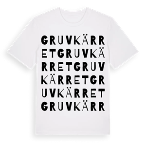 Gruvkärret ordlek t-shirt – ekologisk bomull t-shirt från Pinshirt