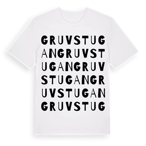 Gruvstugan ordlek t-shirt – ekologisk bomull t-shirt från Pinshirt