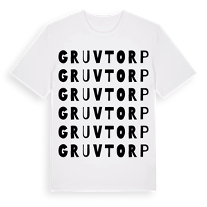Gruvtorp ordlek t-shirt – ekologisk bomull t-shirt från Pinshirt