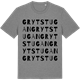 Mid Heather Gray t-shirt med Grytstugan ordlek t-shirt