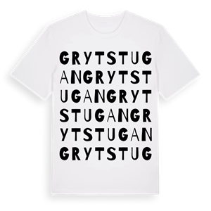 Grytstugan ordlek t-shirt – ekologisk bomull t-shirt från Pinshirt