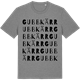 Mid Heather Gray t-shirt med Gubbkärr ordlek t-shirt