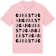 Pink Cotton t-shirt med Gubbstugan ordlek t-shirt