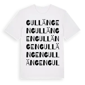 Gullängen ordlek t-shirt – ekologisk bomull t-shirt från Pinshirt