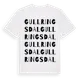 White t-shirt med Gullringsdal ordlek t-shirt