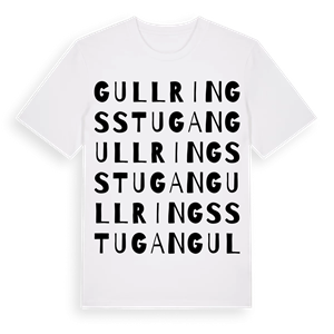 Gullringsstugan ordlek t-shirt – ekologisk bomull t-shirt från Pinshirt