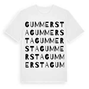 Gummersta ordlek t-shirt – ekologisk bomull t-shirt från Pinshirt