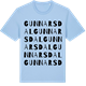 Blue Soul t-shirt med Gunnarsdal ordlek t-shirt