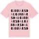 Pink Cotton t-shirt med Gunnarsdal ordlek t-shirt