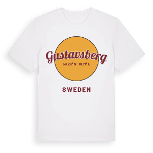 Gustavsberg cirkel t-shirt – ekologisk bomull t-shirt från Pinshirt