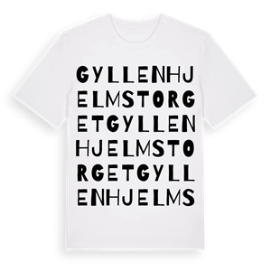 Gyllenhjelmstorget ordlek t-shirt – ekologisk bomull t-shirt från Pinshirt
