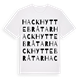 Hackhytte bråtar ordlek t-shirt