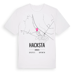 Hacksta karta t-shirt – ekologisk bomull t-shirt från Pinshirt